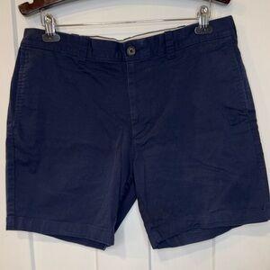 J Crew Men's 7” Navy Blue Dock Short in Stretch Chino F1.2